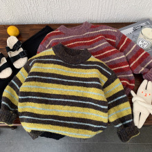 男童马海毛毛衣2025冬季新款儿童幻彩马海毛柔软时尚高级套头衫潮