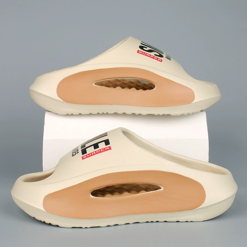 Тапочки, которые кажутся какими-то дерьмовыми, мужская летняя верхняя одежда, модные нескользящие тапочки, спортивная обувь на мягкой подошве для мужчин на открытом воздухе, пляжная обувь из кокоса.