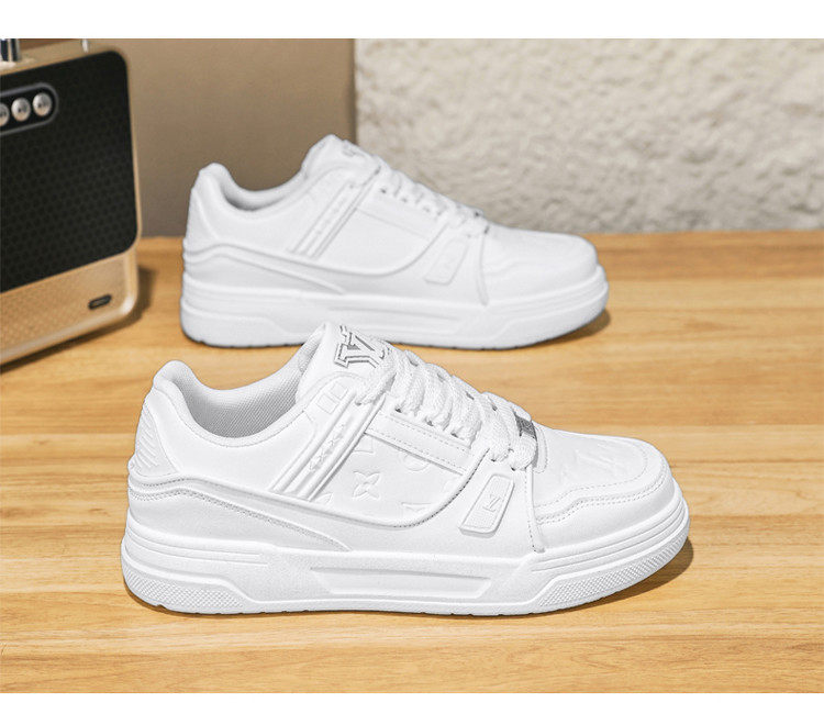 Giày sneaker nam cổ thấp đế dày phối màu, giày thể thao casual dây buộc — G8212 màu trắng, G8212 màu vàng lúa mì, G8212 trắng đen chi tiết 19