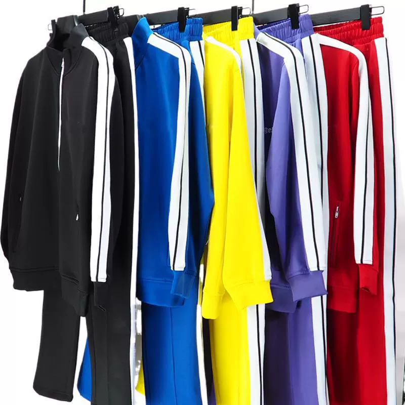 Источник Correct Version Palm Palm Angel Sports Set Black and White Strip Casual Men
