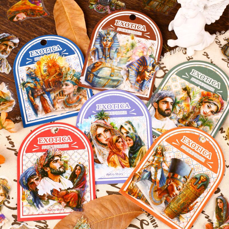 in stock wholesale foreign sentiment sticker package creative sticker classical three-dimensional hand account collage material diy hand account sticker