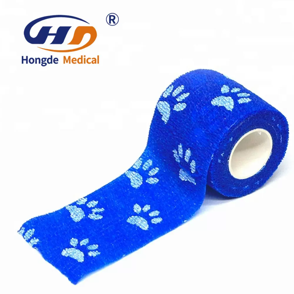透气自粘绷带批发 无纺布弹力绷带 运动护具宠物包扎 手指手腕通