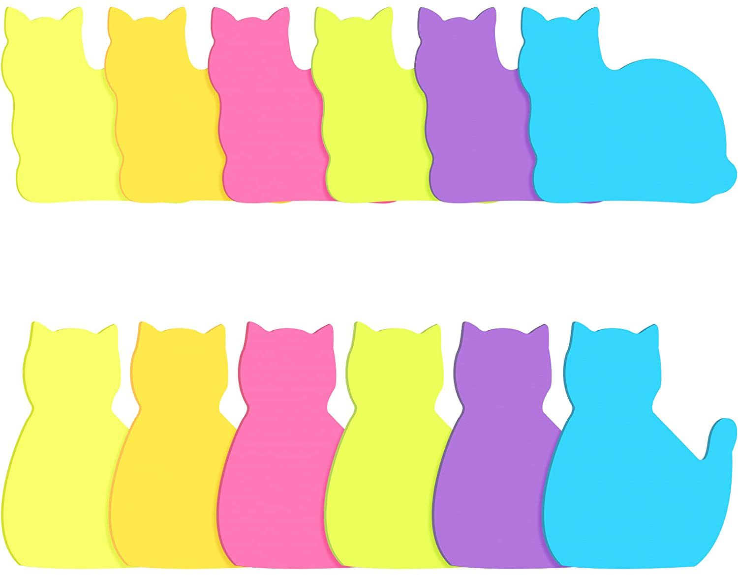 30g Weight 1 Piece Quantity Learning Occasion Animal Pattern Cute Style Cute Cartoon Cat-shaped Sticky Notes Office Note Paper Wholesale 5