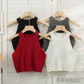 女式针织衫;吊带背心;连衣裙