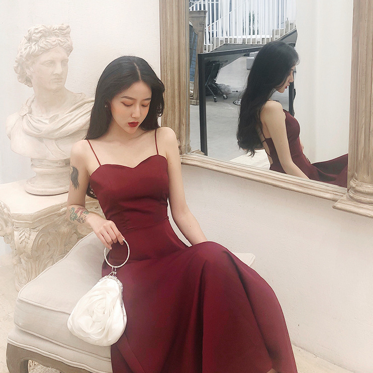 2021 New Women's Super Fairy Sleeveless Slip Skirt French Vintage Platycodon Flammed Midi Western Style Dress 2021 New Women's Super Fairy Sleeveless Slip Skirt French Vintage Platycodon Flammed Midi Western Style Dress