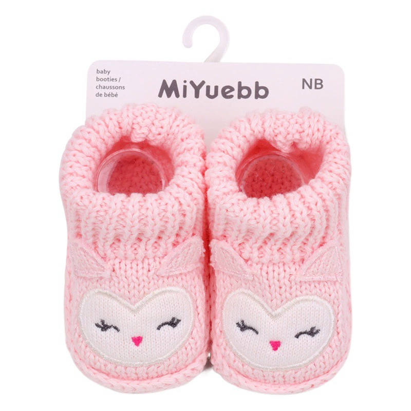 На новой осенне-зимней вышивке трехмерная мультяшная кукла-животное ребенок не сбрасывает теплую шерстяную обувь для малышей BMX3126