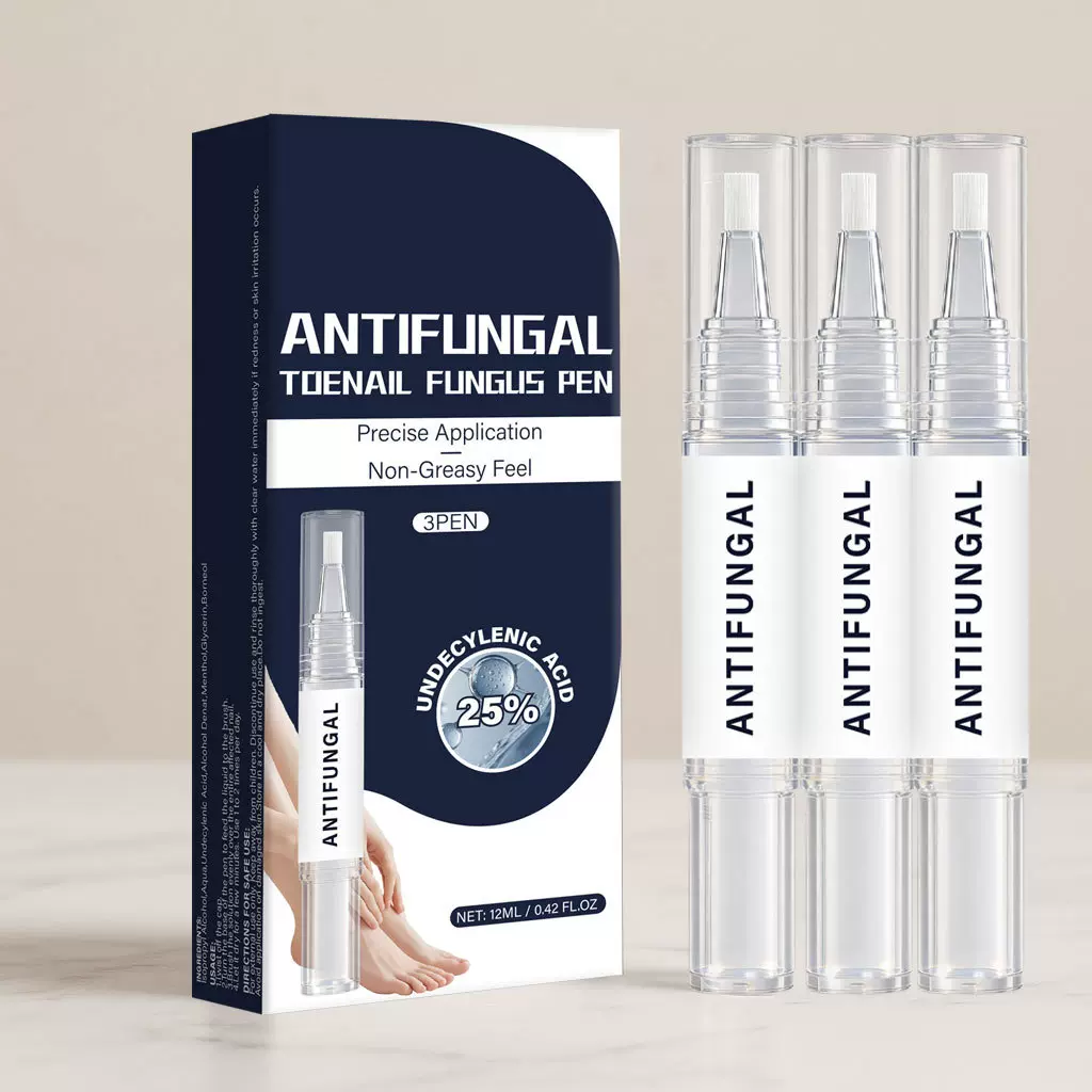 跨境爆款脚趾甲真菌笔（三支装）4ml 修护灰指甲抑菌笔Toenail Fu