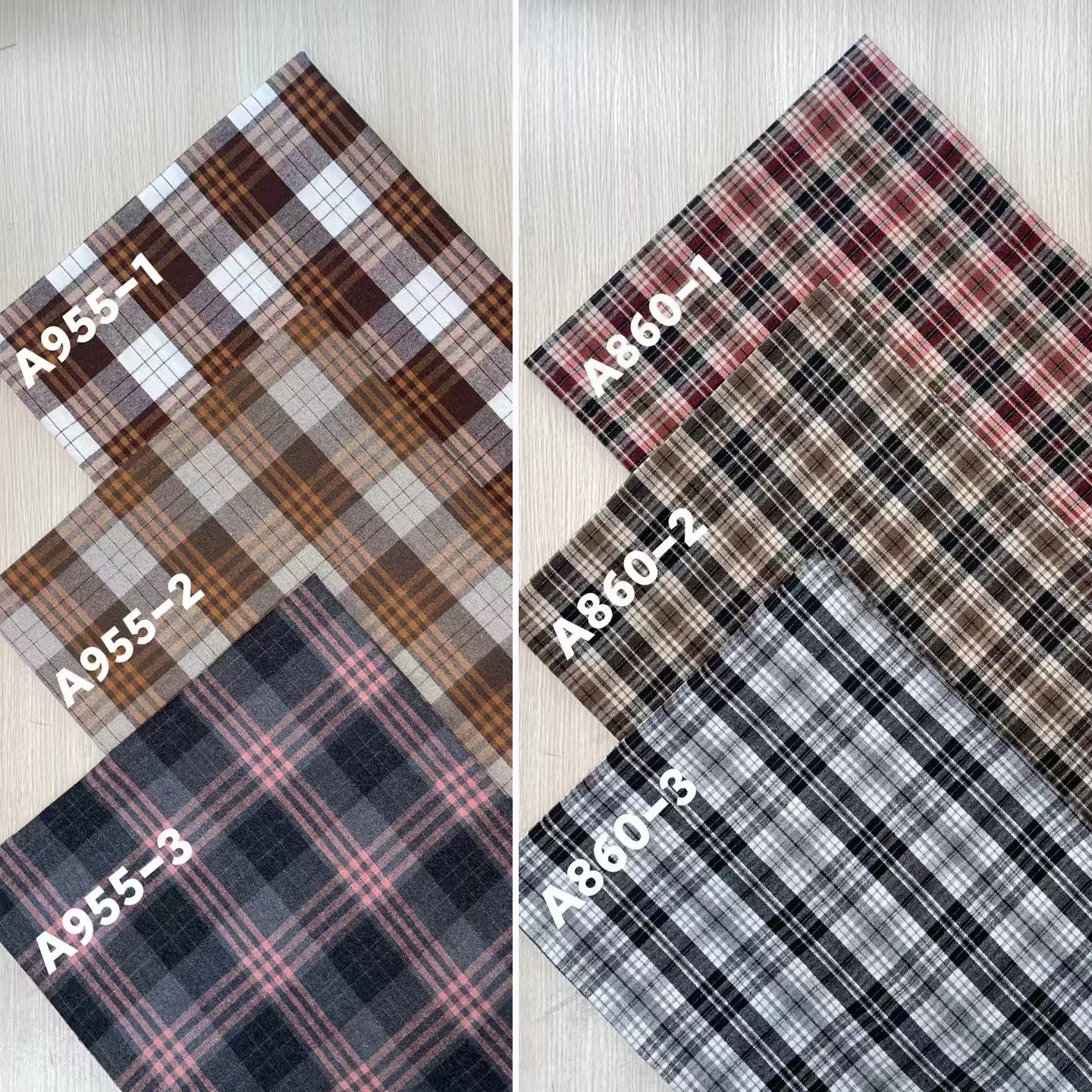 21支涤棉磨毛色织布格子布男装冬装衬衫布睡衣抓绒格子面料