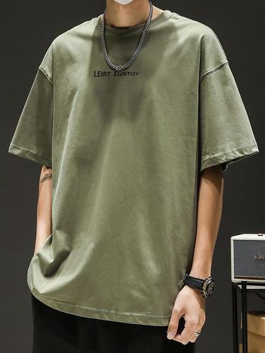 Men's Short Sleeve Summer Round Neck T-Shirt Base Top Casual Brand Shirt Loose Half Sleeve Top