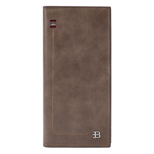 New men's wallet long Baellerry zipper multi-card simple wallet anti-theft brush cross-border high-level sense