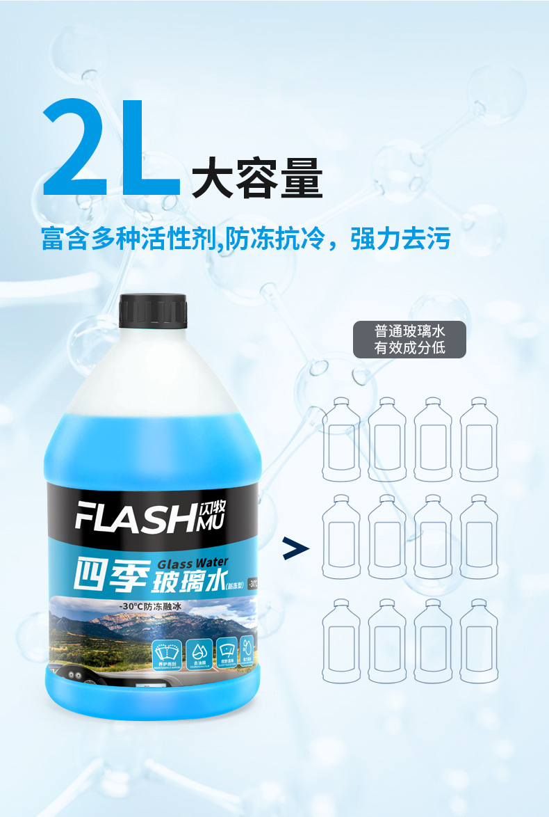 Car Antifreeze Glass Water Oil Film Cleaner Original Liquid Concentrated Car Oil Film Removal Cleaner for Cleaning