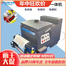 厂家直销撒粉固色抖粉烘干一体机全自动数码柯式白墨烫画印花机