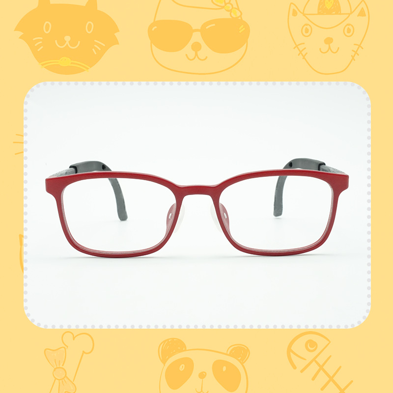 mikibobo3D打印眼鏡框眼鏡男女通用耐磨可選參數紅色/黑色
