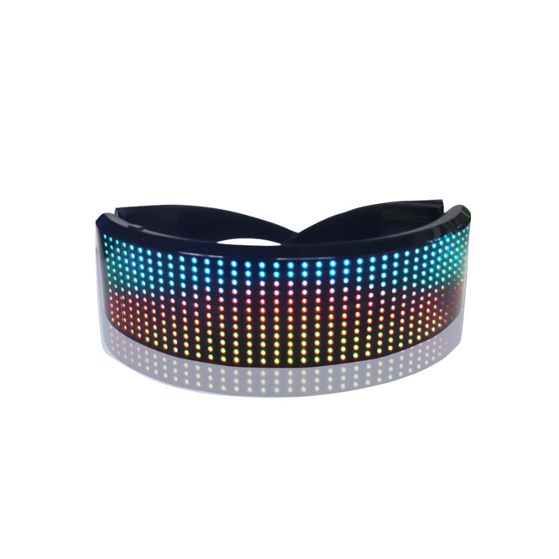 En stock suministro a todo color gafas luminosas colorido transformación App control DIY edición disco bar Night Club DJ atmósfera
