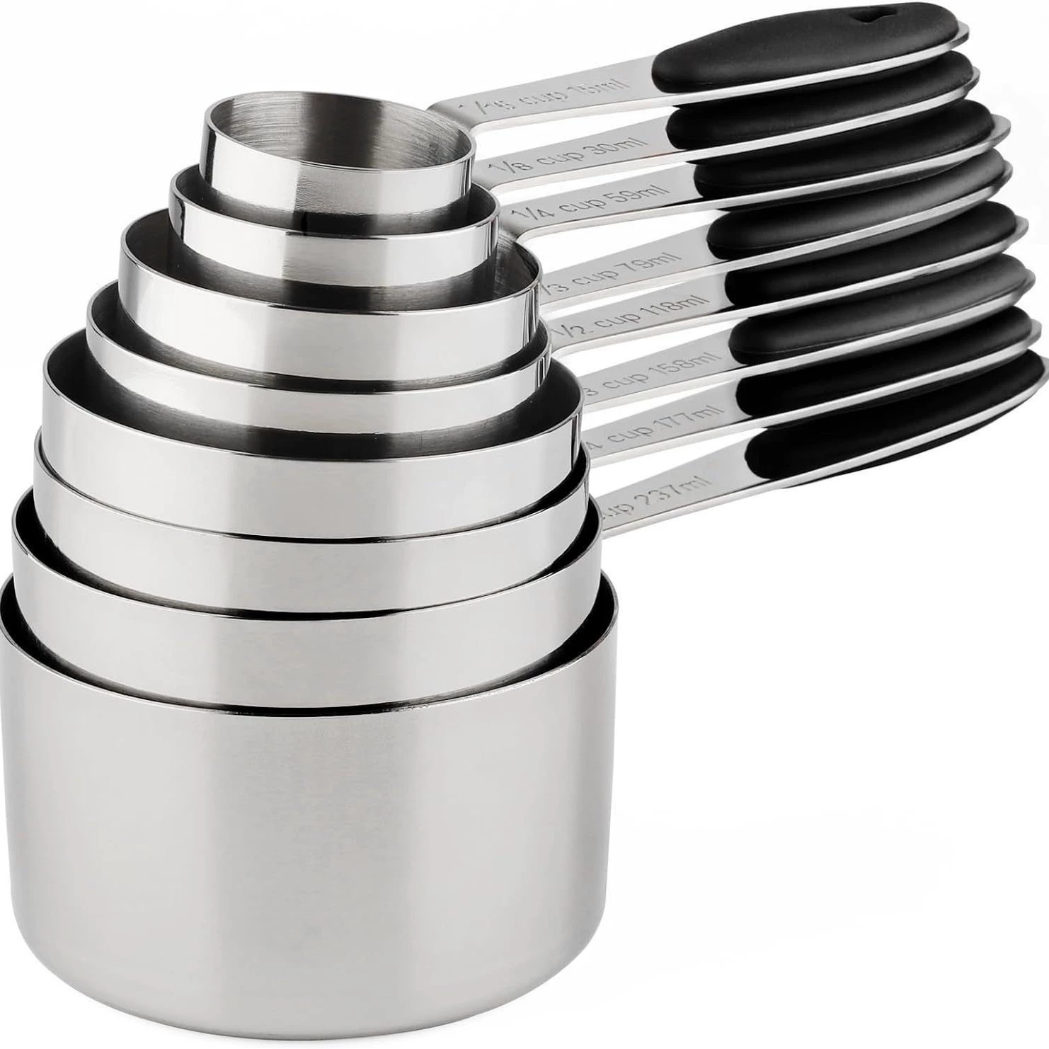 Measuring cup stainless steel, measuring spoon, set scaled
