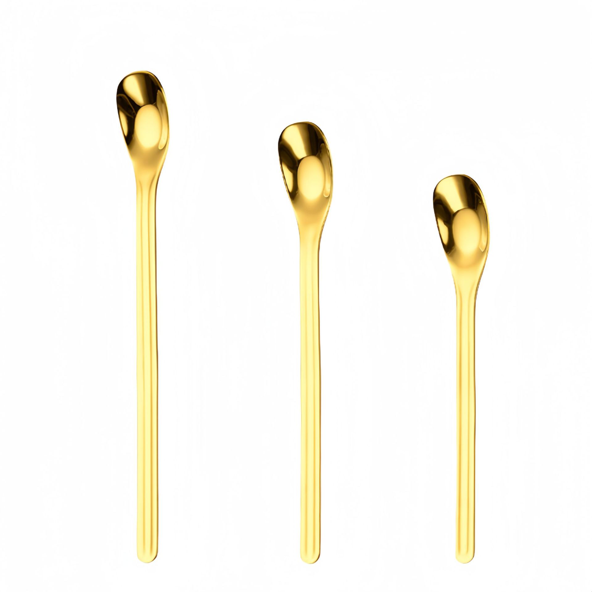 304 Stainless Steel Ingot Ice Wholesale Creative Small Seasoning Coffee Dessert Honey Stirring Spoon_voghion.com