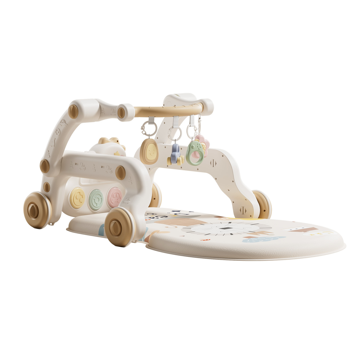 Estandarte de ejercicios para bebés, pedal para bebés, trineo multifuncional para pedal para piano, estandarte de ejercicios para bebés, educación temprana