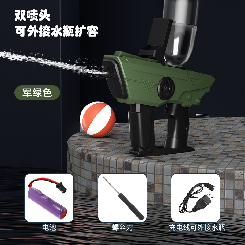 2024 nueva pistola de agua eléctrica AWM transfronteriza con batería recargable de litio al aire libre de gran capacidad juguete interactivo padre-hijo