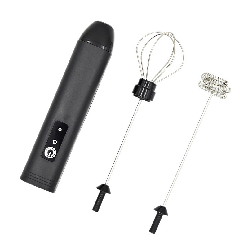 现货奶泡器咖啡打泡器奶油打发器家用手持搅拌器奶泡机双头打蛋器|undefined
