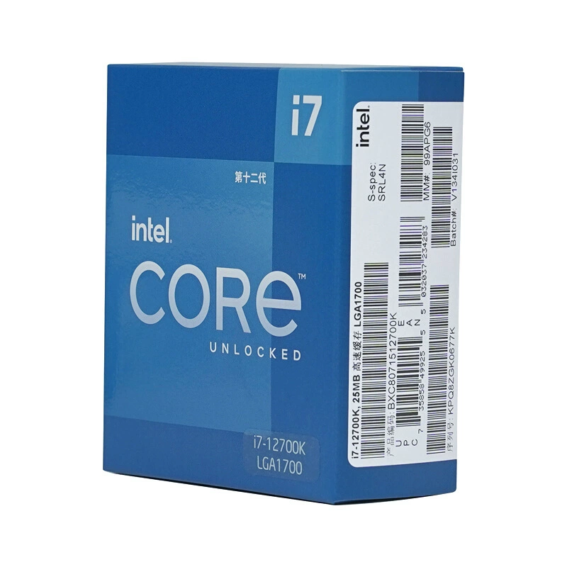 Процессор настольного ПК Intel Core i7-12700K 12 ядер 20 потоков