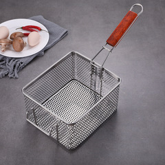 不鏽鋼81炸籃油炸鍋炸網炸框過濾網油炸網篩油炸漏勺炸薯條商用