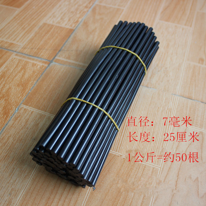 现货厂家批发黑色7MM胶棒环保胶棒强力热熔胶粘性好DIY胶条