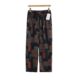 Summer Cotton Silk Wide-Leg Pants Women's Artificial Cotton Loose Straight-Leg Pants Slim-Fit Casual Pants Thin Printed Trousers