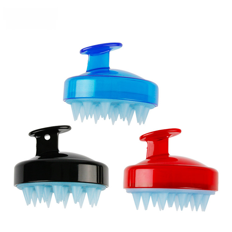 亚马逊洗发洗头刷子头皮按摩刷 多功能洗头清洁按摩梳沐浴洗头刷