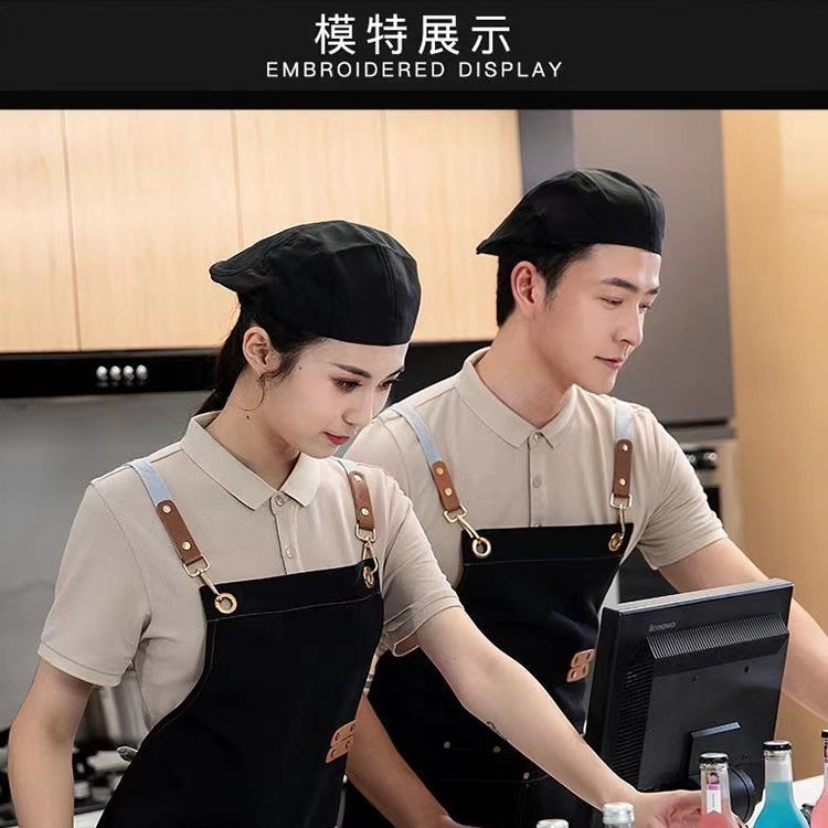 新款围裙防水防油餐饮专用后厨房工作服耐脏厂家现货批发围腰|undefined