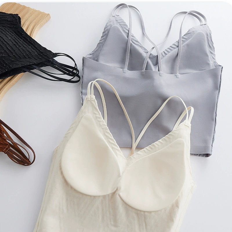 Tank top, supporting push up bra, underwear, lifting effect, beautiful back