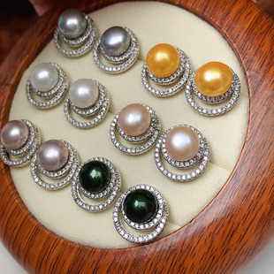 Freshwater Pearl Earrings Women's Fashion All-match Jewelry Niche Design Sense Cold Wind Cross-border Pearl Earrings 2024