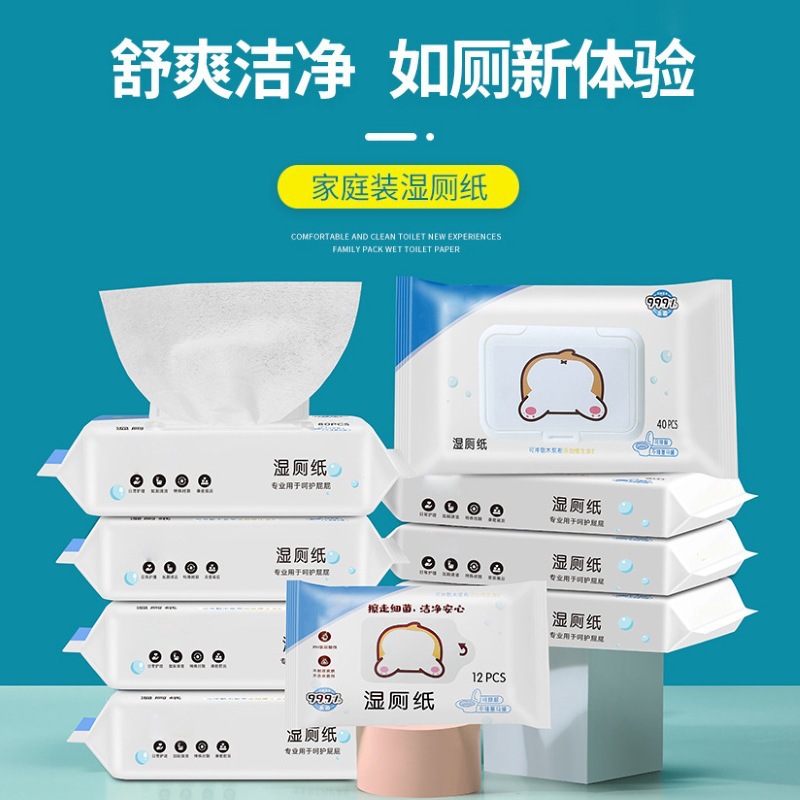 Wet Toilet Paper Home Practical Wipe Butt Stock Private Pits Pregnant Women's Toilet Cleaning Wet Wipes Flushable Wet Paper for Men and Women