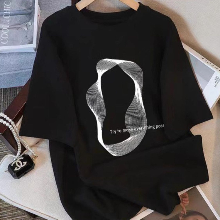 Plus-Size 150kg Short-Sleeve T-Shirt for Women, New Summer Style, Loose and Stylish Casual Versatile Top Ins