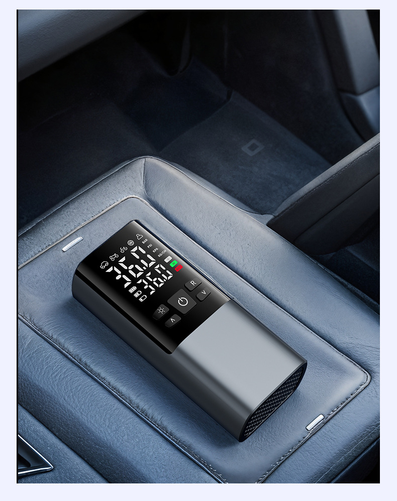 Car Air Pump, Portable Smart Wireless Digital Display Inflator, Multi-Functional Tire Emergency Inflator Wholesale