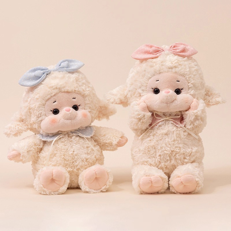 Juguetes para niñas bonitos conejos muñecas de peluche para dormir almohada muñeca de tela cordero muñeca fabricante de regalos del día del niño