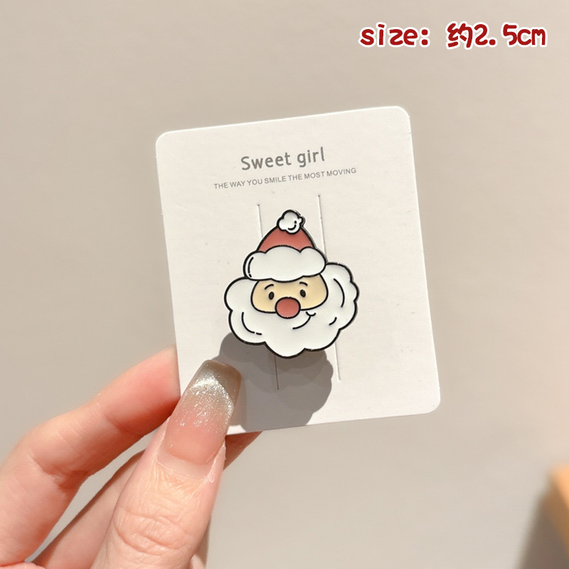 卡通圣诞胸针系列小学生包包配饰别针可爱圣诞老人徽章小礼品饰品|undefined