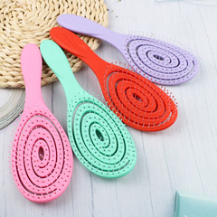 Yuyuan Dry and Wet Swirl Comb for Household Multifunctional Hair Smoothing Oval Mosquito Repellent Comb with Sleek Bead Head Does Not Harm Skin Curved Array Comb