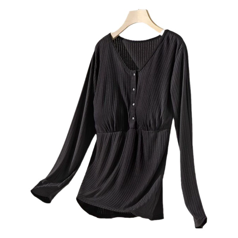 Новый модальный топ для кормления с пряжкой спереди, свободная одежда для беременных, Одежда для беременных, домашняя одежда больших размеров, топ оптом