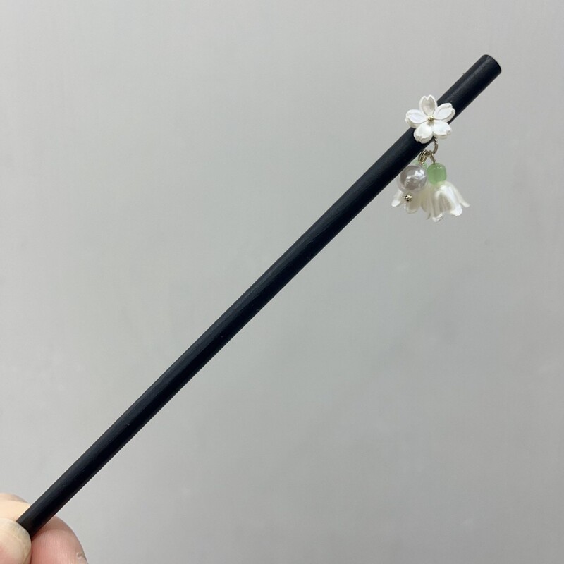 古风高级感黑色檀木发簪女流苏新中式簪子盘发神器发钗簪子苏州|undefined
