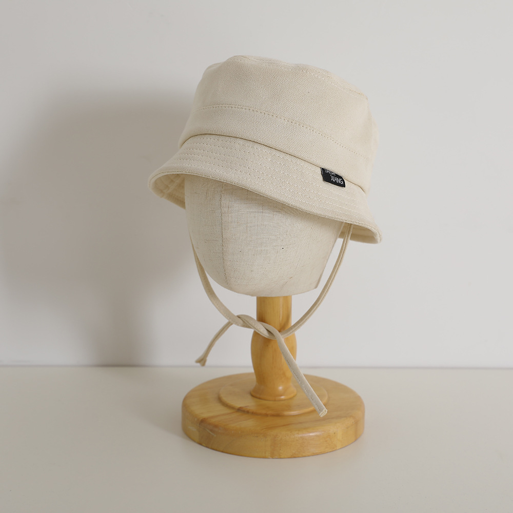 Sombrero de bebé japonés primavera y verano moda ins cóncava forma sombrero de pescador para niños y niñas sombrero de color puro transpirable