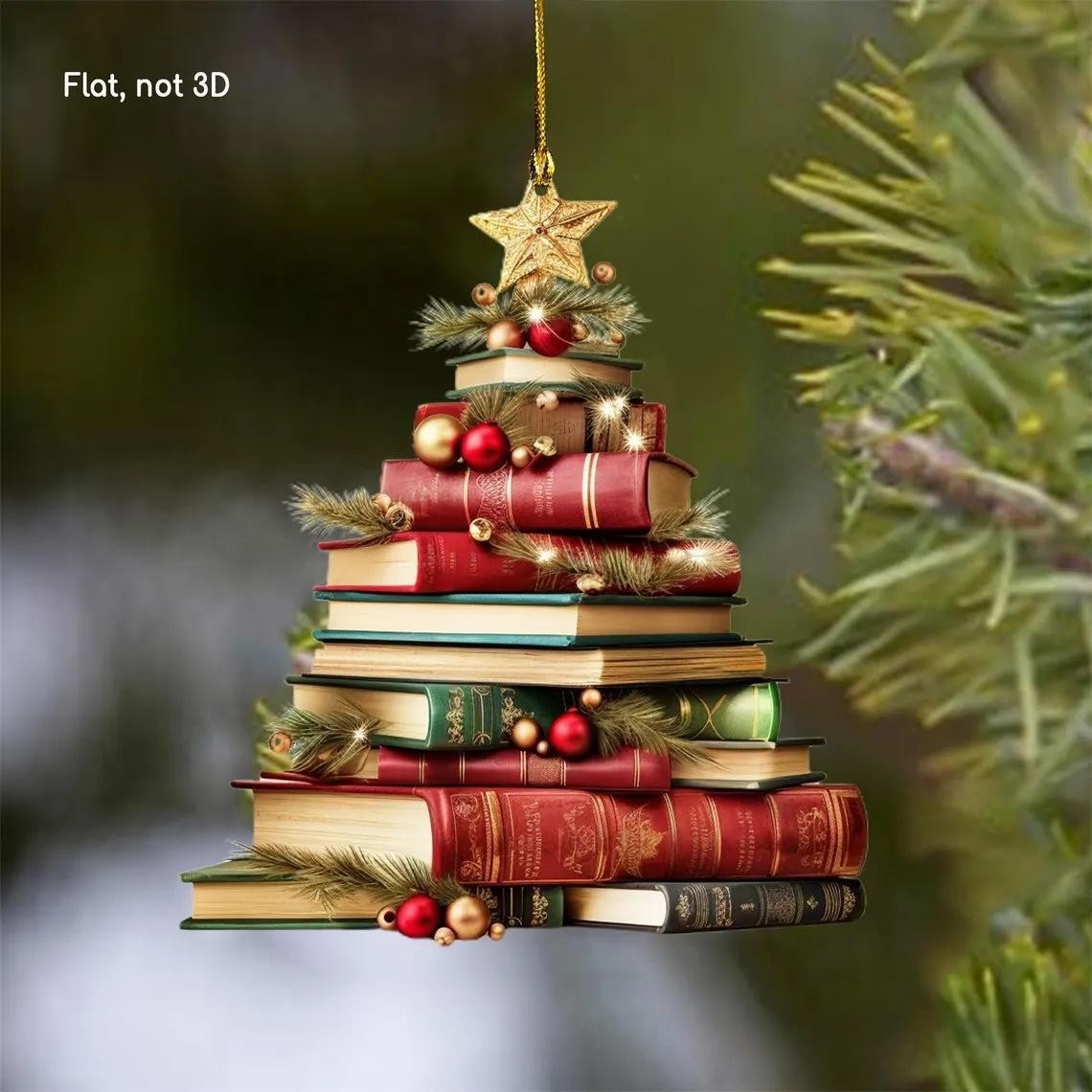 Nuevos productos transfronterizos de acrílico plano de simulación de pájaros colgante de decoración de Navidad árbol de Navidad colgante de decoración para el hogar image 26