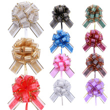 祥晖雪纱树皮纹球花圣诞节日金边欧根纱球花懒人花结婚庆装饰用品