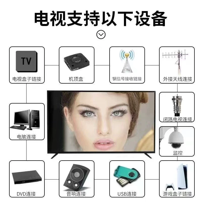 8K Mi Xiaocai ЖК-телевизор 65/55/50/75/85/100 дюймов, 32-дюймовый взрывозащищённый умный ультрачёткий большой экран