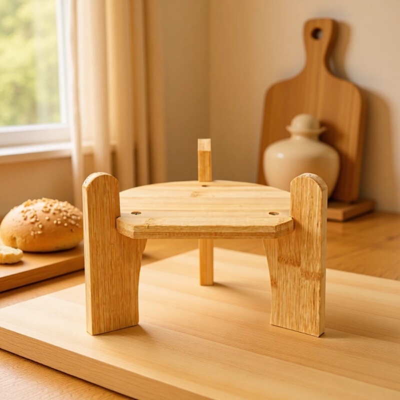 Bamboo Base for Soaking Wine Bottles, Special Solid Wood Tabletop Storage Rack, Glass Bottle Accessories, Flower Stand, Crafts Display Stand