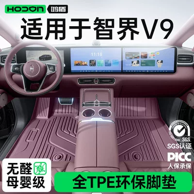 Zhijie V9 üçün TPE26 avtomobil döşəmələri, baqaj qutusu aksesuarları