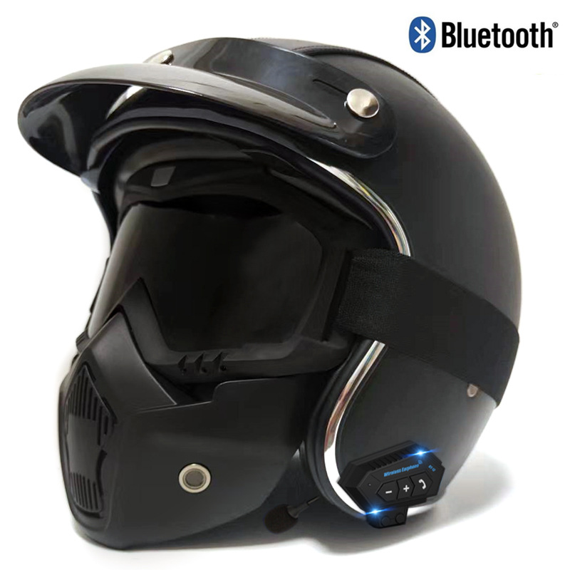 블랙 가죽 [블루투스] 마스크