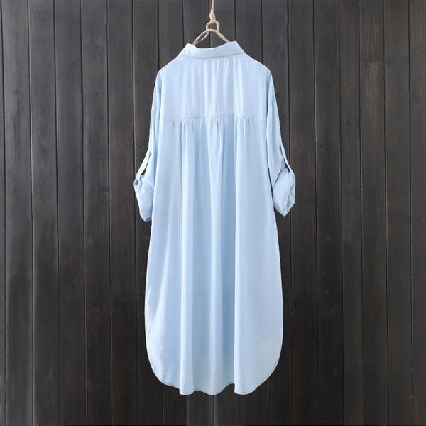 long solid shirt