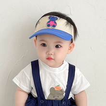 韩版儿童帽空顶鸭舌帽男童帽子夏季薄款宝宝遮阳帽女童太阳帽