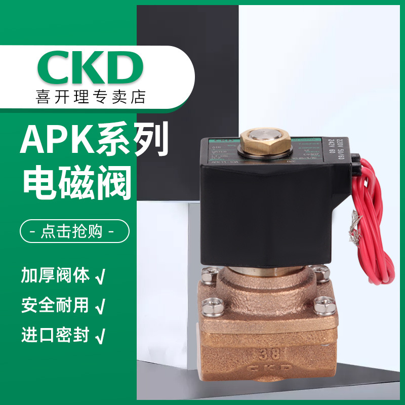 正品先导式2通电磁阀APK21-50A-C4A-AC220V耐用