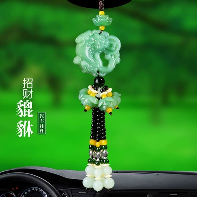 Car hanging Jade Green Jade Car Interior - light-jade-car-hanging-pixiu-with-money
